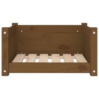 vidaXL Hundebett Honigbraun 55,5x45,5x28 cm Massivholz Kiefer