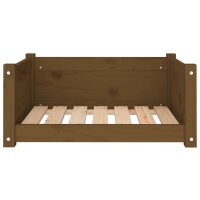 vidaXL Hundebett Honigbraun 65,5x50,5x28 cm Massivholz Kiefer