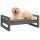 vidaXL Hundebett Grau 75,5x55,5x28 cm Massivholz Kiefer