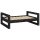 vidaXL Hundebett Schwarz 75,5x55,5x28 cm Massivholz Kiefer