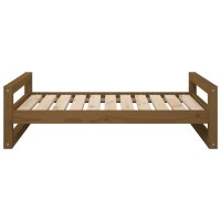 vidaXL Hundebett Honigbraun 95,5x65,5x28 cm Massivholz Kiefer