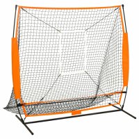 vidaXL Multisport-Übungsnetz Baseball Schwarz...