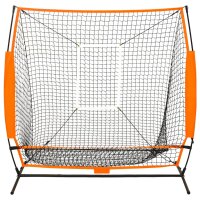 vidaXL Multisport-Übungsnetz Baseball Schwarz...