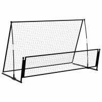 vidaXL 2-in-1 Rebounder und Fußballtor 202x104x120...