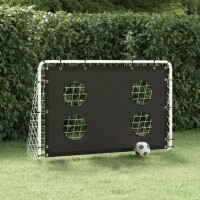 vidaXL Fußballtor mit Torwand Stahl 184x61x122 cm