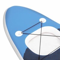 vidaXL SUP-Board-Set Aufblasbar Marineblau 300x76x10 cm