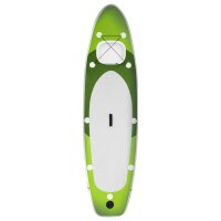 vidaXL SUP-Board-Set Aufblasbar Gr&uuml;n 330x76x10 cm