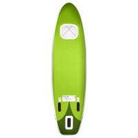 vidaXL SUP-Board-Set Aufblasbar Gr&uuml;n 330x76x10 cm