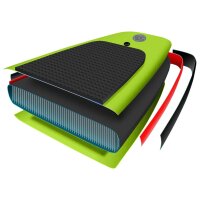 vidaXL SUP-Board-Set Aufblasbar Gr&uuml;n 330x76x10 cm