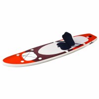 vidaXL SUP-Board-Set Aufblasbar Rot 360x81x10 cm