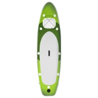 vidaXL SUP-Board-Set Aufblasbar Gr&uuml;n 360x81x10 cm