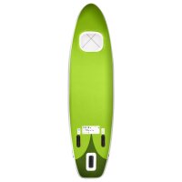 vidaXL SUP-Board-Set Aufblasbar Gr&uuml;n 360x81x10 cm