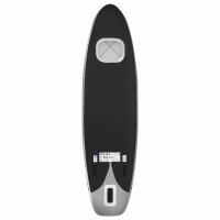 vidaXL SUP-Board-Set Aufblasbar Schwarz 360x81x10 cm