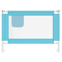 vidaXL Kleinkind-Bettschutzgitter Blau 90x25 cm Stoff