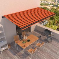 vidaXL Automatische Markise mit LED Windsensor 600x350 cm...