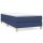 vidaXL Boxspringbett Blau 100x200 cm Stoff