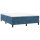 WOWONA Boxspringbett Dunkelblau 140x190 cm Samt