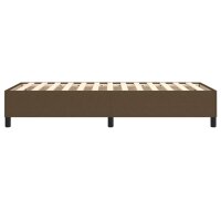 vidaXL Boxspringbett Dunkelbraun 80x200 cm Stoff