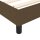 vidaXL Boxspringbett Dunkelbraun 80x200 cm Stoff