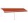 vidaXL Automatische Markise mit LED Windsensor 600x350 cm Orange/Braun