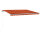 vidaXL Automatische Markise mit LED Windsensor 450x350 cm Orange/Braun