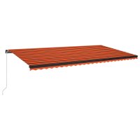 vidaXL Gelenkarmmarkise Einziehbar mit LED 600x350 cm...