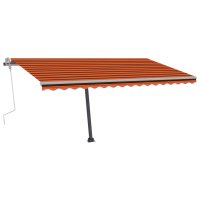 vidaXL Standmarkise Einziehbar Handbetrieben 450x350 cm...