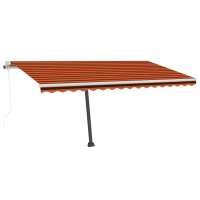 vidaXL Automatische Markise mit LED Windsensor 450x350 cm...