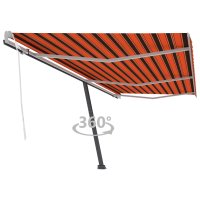 vidaXL Standmarkise Einziehbar Handbetrieben 600x350 cm...