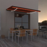 vidaXL Gelenkarmmarkise Einziehbar mit LED 450x350 cm...