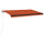 vidaXL Gelenkarmmarkise Einziehbar mit LED 450x350 cm Orange und Braun