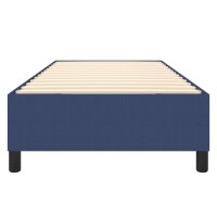 vidaXL Boxspringbett Blau 80x200 cm Stoff