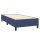 vidaXL Boxspringbett Blau 80x200 cm Stoff