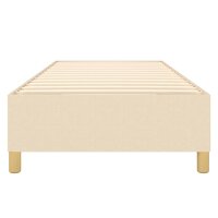 vidaXL Boxspringbett Creme 90x190 cm Stoff