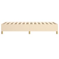 vidaXL Boxspringbett Creme 90x190 cm Stoff