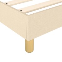 vidaXL Boxspringbett Creme 90x190 cm Stoff