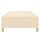 vidaXL Boxspringbett Creme 90x190 cm Stoff