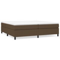 vidaXL Boxspringbett Dunkelbraun 200x200 cm Stoff