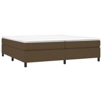 vidaXL Boxspringbett Dunkelbraun 200x200 cm Stoff