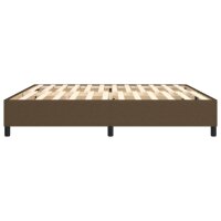 vidaXL Boxspringbett Dunkelbraun 200x200 cm Stoff