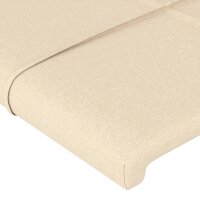 vidaXL Kopfteil Creme 80x5x78/88 cm Stoff