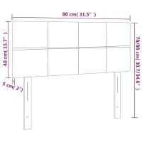 vidaXL Kopfteil Creme 80x5x78/88 cm Stoff