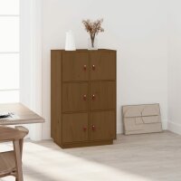 vidaXL Highboard Honigbraun 67x40x108,5 cm Massivholz Kiefer