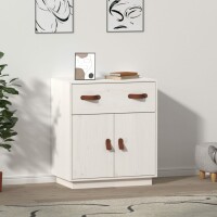 vidaXL Sideboard Wei&szlig; 65,5x40x75 cm Massivholz Kiefer