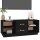 vidaXL TV-Schrank Schwarz 100x34x40 cm Massivholz Kiefer