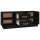 vidaXL TV-Schrank Schwarz 100x34x40 cm Massivholz Kiefer