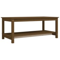 vidaXL Couchtisch Honigbraun 110x55x45 cm Massivholz Kiefer