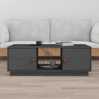 vidaXL Couchtisch Grau 100x50x35 cm Massivholz Kiefer