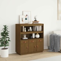 vidaXL Highboard Honigbraun 100x40x108,5 cm Massivholz...