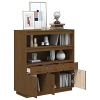 vidaXL Highboard Honigbraun 100x40x108,5 cm Massivholz Kiefer